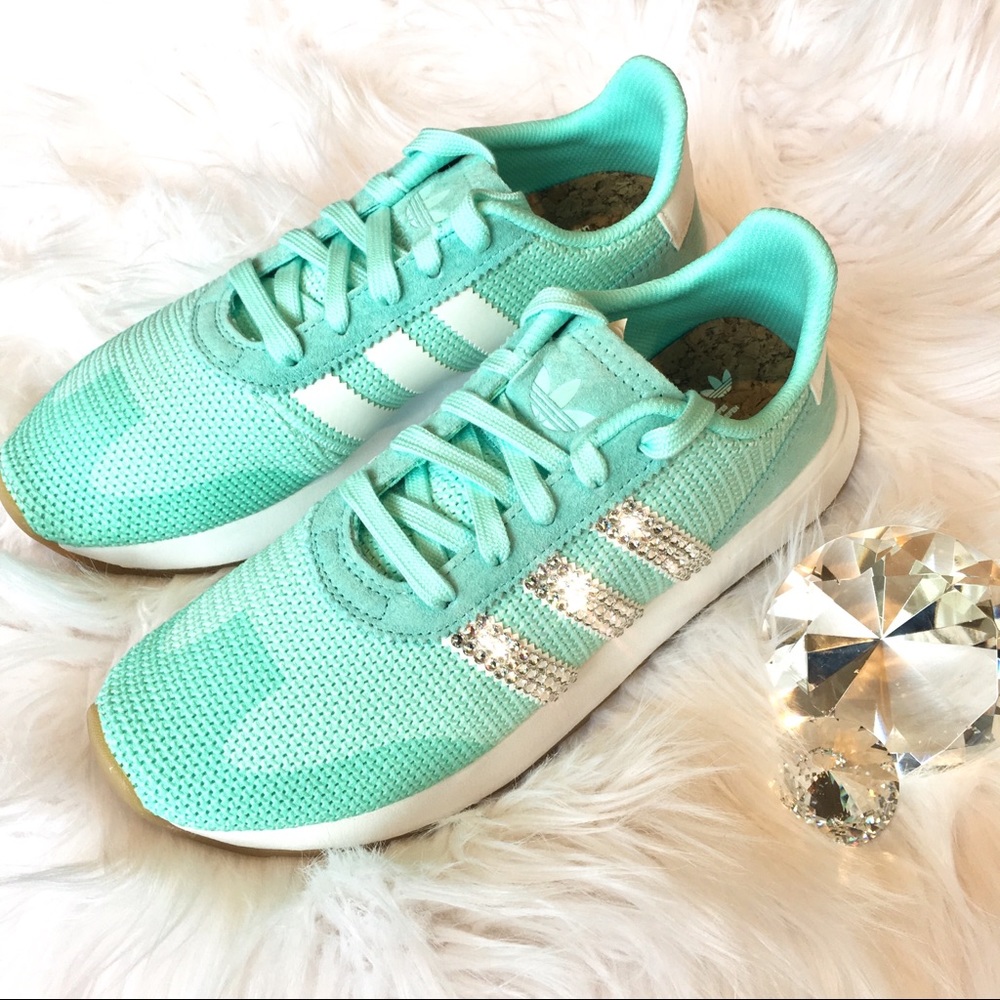 Bling Adidas FLB Runner Shoes w/ Swarovski Crystal